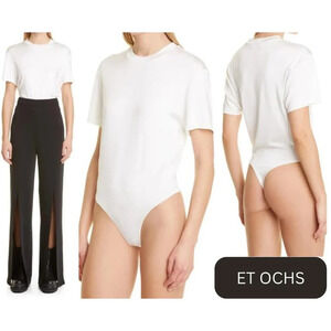 New! Cushnie ET OCHS Sophia Short Sleeve T-shirt Bodysuit nwot 26208